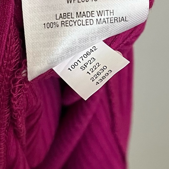 Bar III • NWT Vivid Orchid Tie Waist Ribbed Dress - Picture 5 of 8